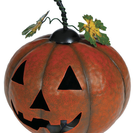 Halloween Decoratie Pompoen Metallic Met Licht 16cm - Partywinkel - 8434077249574