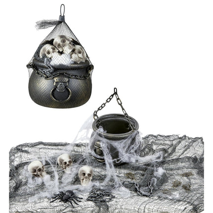 Halloween Decoratie Set Ketel Met Accesoires van Widmann koop je bij Partywinkel
