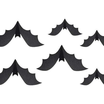 Halloween Decoratie Vleermuizen 6st van Partydeco koop je bij Partywinkel