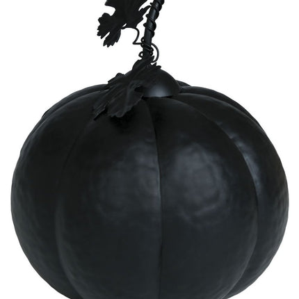 Halloween Decoratie Zwart Pompoen Met Licht 16cm - Partywinkel - 8434077249581