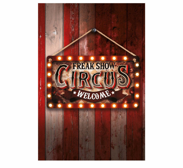 Halloween Deurbord Freak Show 35cm van Fiestas Guirca koop je bij Partywinkel