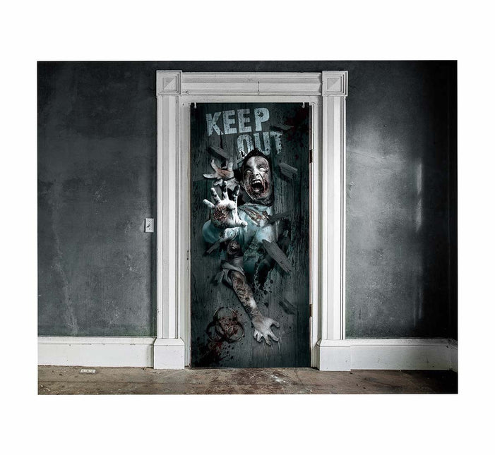 Halloween Deurposter Zombie 180cm x 80cm van Fiestas Guirca koop je bij Partywinkel