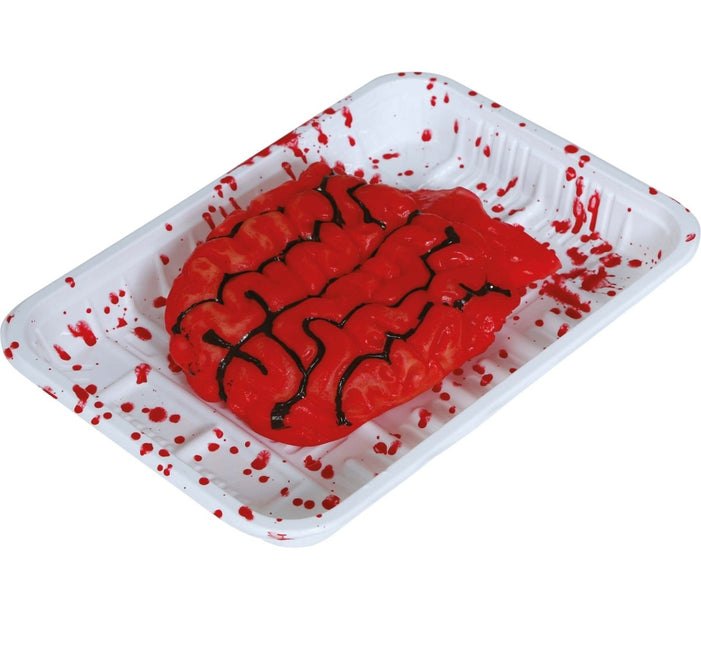 Halloween Dienblad Hersenen 18cm - Partywinkel - 8434077268254