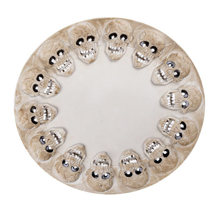 Halloween Dienblad Schedels 40cm van Boland koop je bij Partywinkel