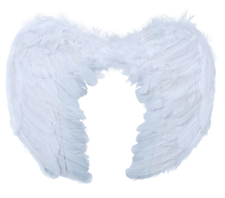 Halloween Engelen Vleugels Wit 60cm van Fiestas Guirca koop je bij Partywinkel