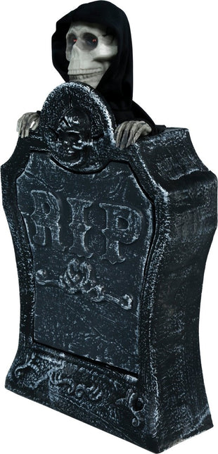 Halloween Grafsteen Met Licht, Geluid En Beweging 40cm van Fiestas Guirca koop je bij Partywinkel