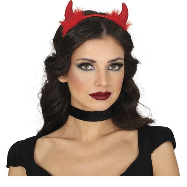 Halloween Haarband Demonen - Partywinkel - 8434077249192