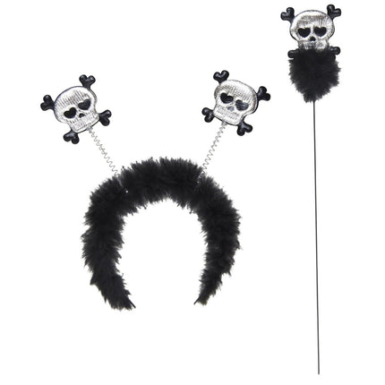 Halloween Haarband Doodshoofd van Widmann koop je bij Partywinkel