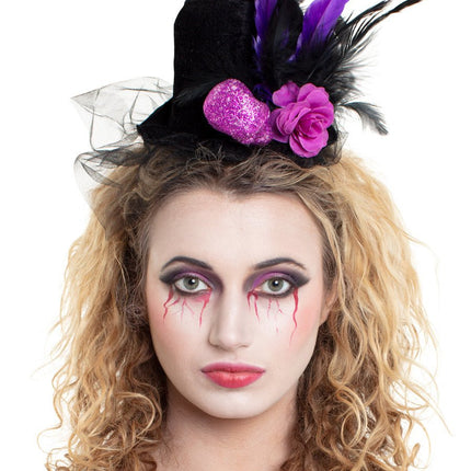 Halloween Haarband Hoed Veren van Folat koop je bij Partywinkel