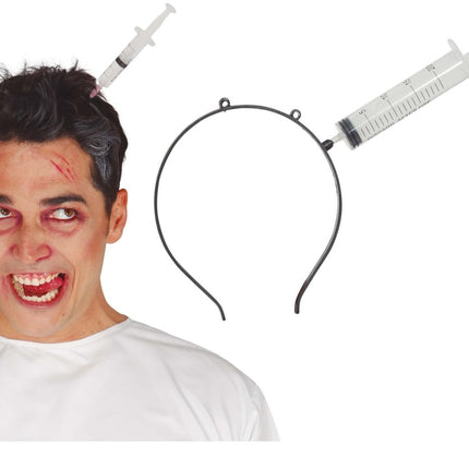Halloween Haarband Injectiespuit - Partywinkel - 8434077197622