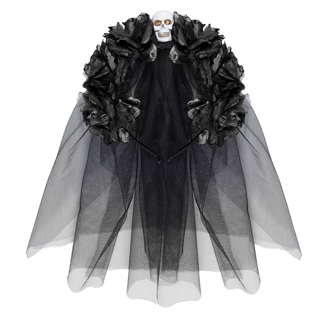 Halloween Haarband Met Sluier van Widmann koop je bij Partywinkel