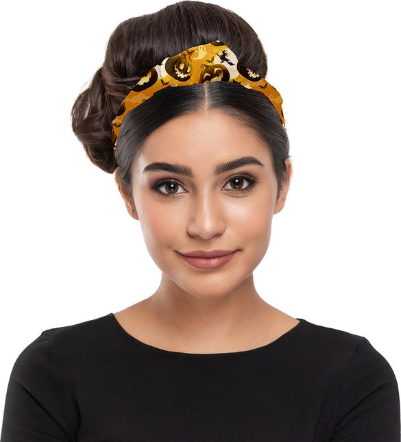 Halloween Haarband Oranje Pompoenen - Partywinkel - 8434077191019