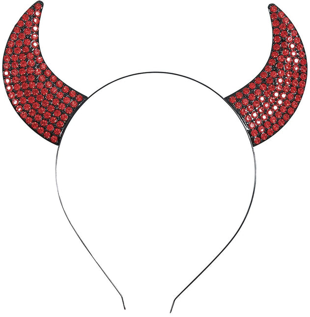Halloween Haarband Rood Duivel - Partywinkel - 8434077269336