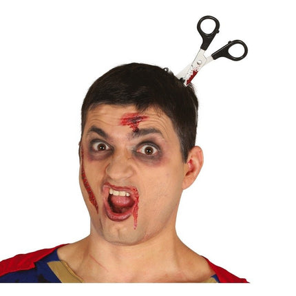 Halloween Haarband Schaar 11cm van Fiestas Guirca koop je bij Partywinkel