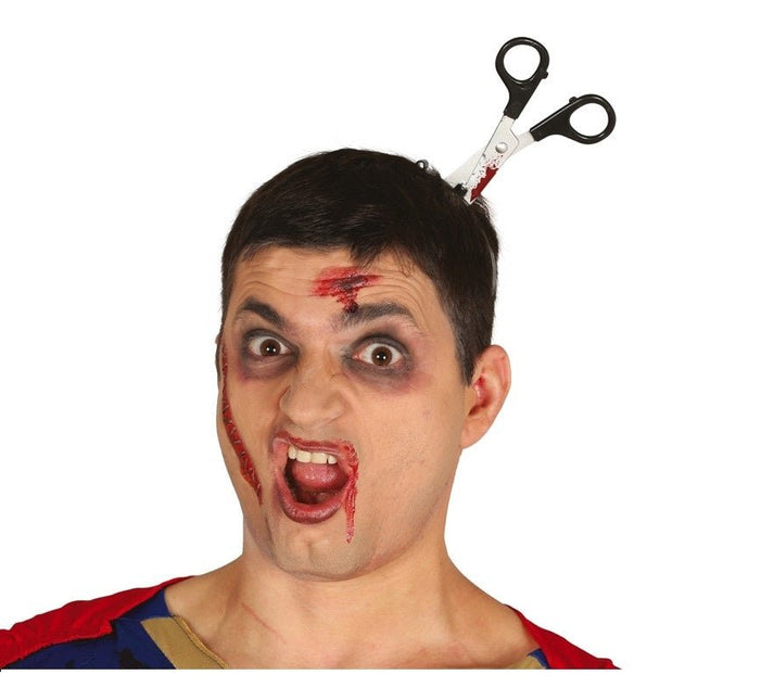 Halloween Haarband Schaar 11cm van Fiestas Guirca koop je bij Partywinkel