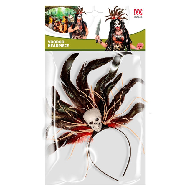 Halloween Haarband Voodoo Doodshoofd van Widmann koop je bij Partywinkel