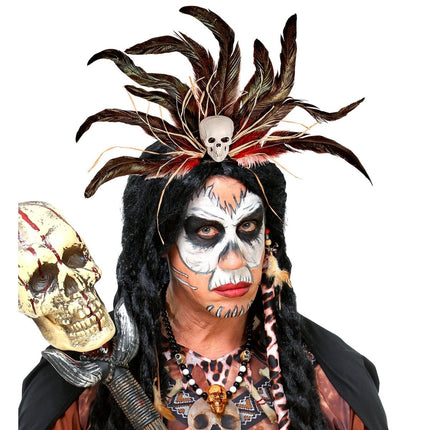 Halloween Haarband Voodoo Doodshoofd van Widmann koop je bij Partywinkel