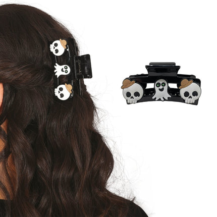 Halloween Haarclip Doodshoofd 2st van Fiestas Guirca koop je bij Partywinkel