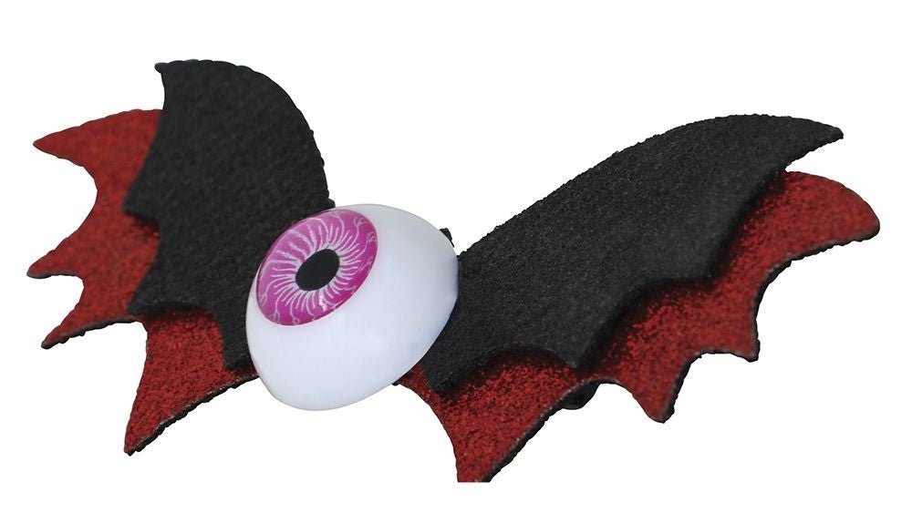 Halloween Haarclip Vleermuis 10cm 2st - Partywinkel - 8434077190692
