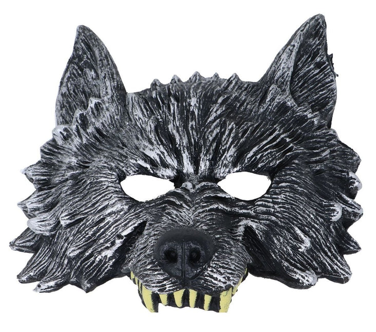 Halloween Half Masker Wolf van Fiestas Guirca koop je bij Partywinkel