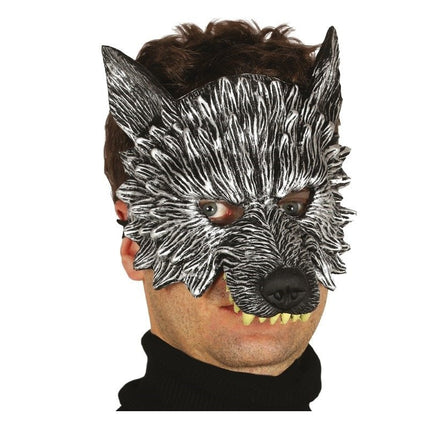 Halloween Half Masker Wolf van Fiestas Guirca koop je bij Partywinkel