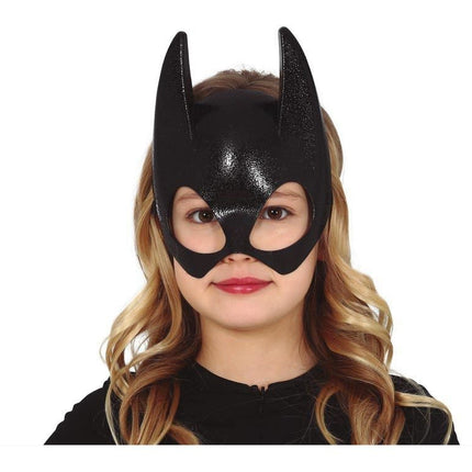 Halloween Half Vleermuis Masker Kind van Fiestas Guirca koop je bij Partywinkel