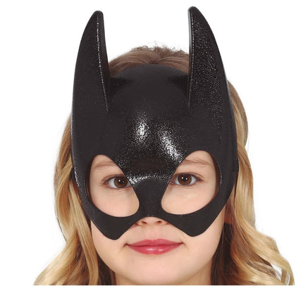 Halloween Half Vleermuis Masker Kind van Fiestas Guirca koop je bij Partywinkel