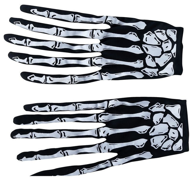 Halloween Handschoenen Skelet Vingers van Fiestas Guirca koop je bij Partywinkel