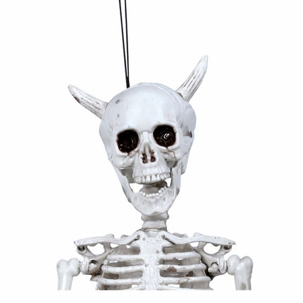 Halloween Hangdecoratie Duivel Skelet 40cm van Fiestas Guirca koop je bij Partywinkel