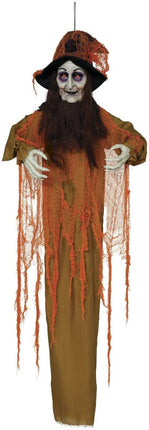Halloween Hangdecoratie Heks Met Licht, Geluid En Beweging 1,8m - Partywinkel - 8434077248997