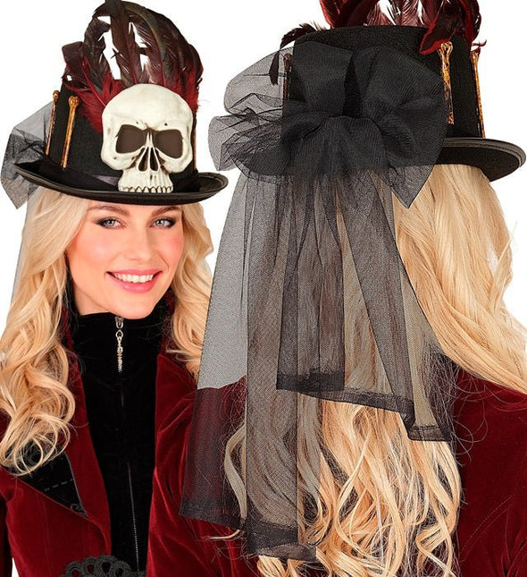 Halloween Hoed Hoog Voodoo En Botten van Widmann koop je bij Partywinkel