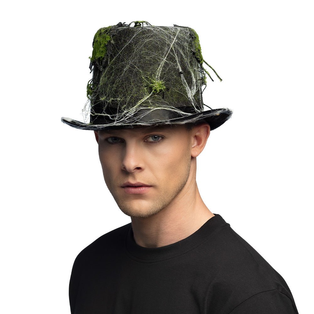 Sombrero De Copa Elegante Con Calavera - Unisex, Tela Suave, Ideal Para Halloween Y Looks Bohemios