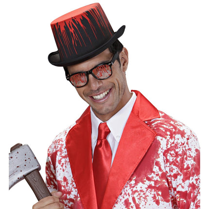 Halloween Hoed Zwart Druipend Bloed van Widmann koop je bij Partywinkel