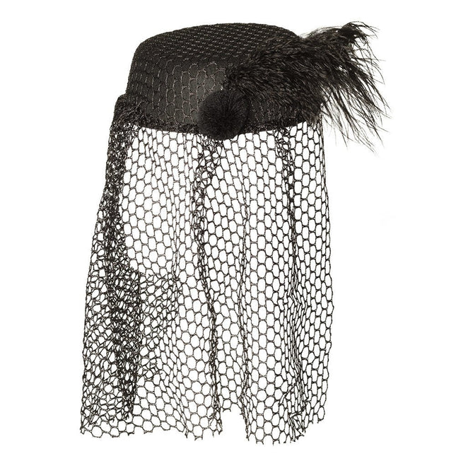 Halloween Hoed Zwarte Sluier van Boland koop je bij Partywinkel