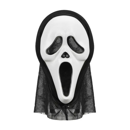 Halloween hooded mask, 18x31cm, mix van Partydeco koop je bij Partywinkel