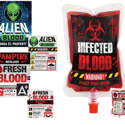 Halloween Infuuszak 200ml 4st - Partywinkel - 8434077269039