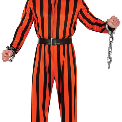 Halloween Jumpsuit Heren Harlekijn Gevangene van Fiestas Guirca koop je bij Partywinkel