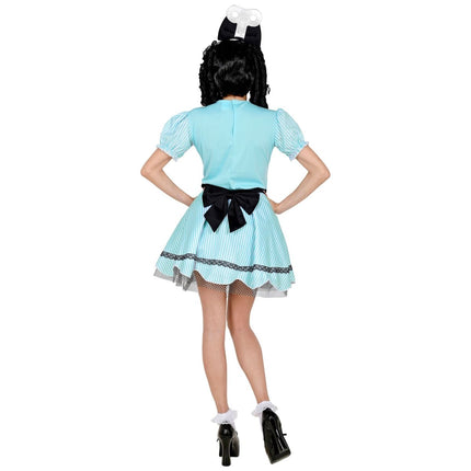 Halloween Jurk Blauw Dames Pop van Widmann koop je bij Partywinkel