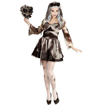 Halloween Jurk Dames Dode Bruid van Widmann koop je bij Partywinkel