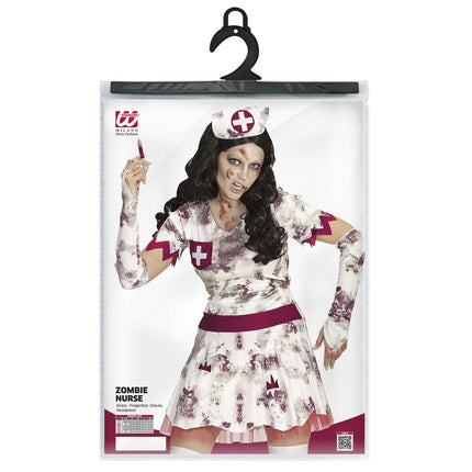 Halloween Jurk Dames Verpleegster Zombie van Widmann koop je bij Partywinkel
