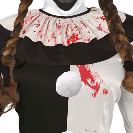 Halloween Jurk Dames Verschrikkelijke Clown van Fiestas Guirca koop je bij Partywinkel
