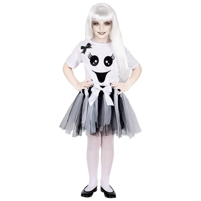 Halloween Jurk Meisje Skelet van Widmann koop je bij Partywinkel