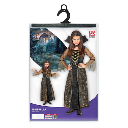Halloween Jurk Meisje Spiderella van Widmann koop je bij Partywinkel