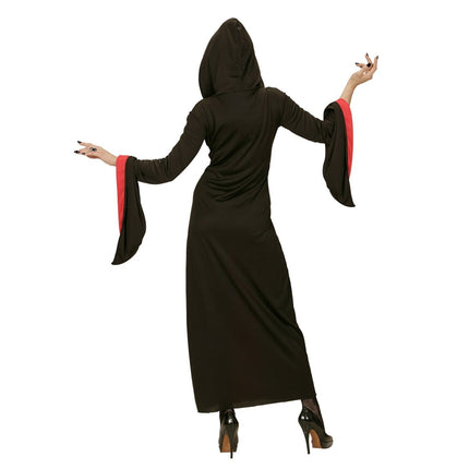 Halloween Jurk Rood Zwart Dames Gotisch van Widmann koop je bij Partywinkel