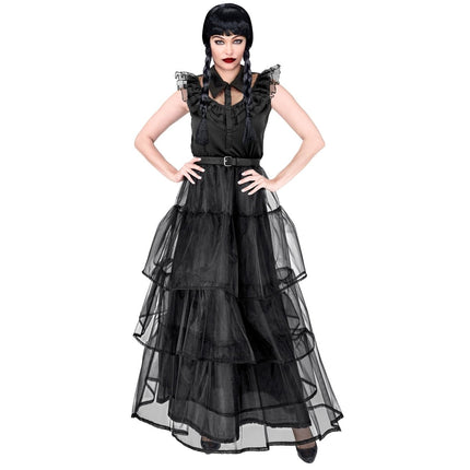 Halloween Jurk Zwart Dames Gothic van Widmann koop je bij Partywinkel