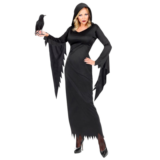 Halloween Jurk Zwart Dames Gotisische Koningin van Widmann koop je bij Partywinkel