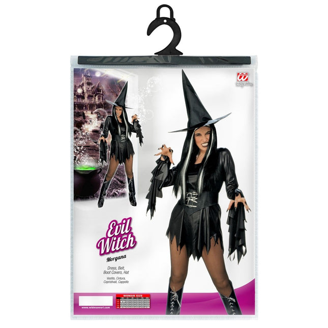 Halloween Jurk Zwart Dames Sexy Heks van Widmann koop je bij Partywinkel