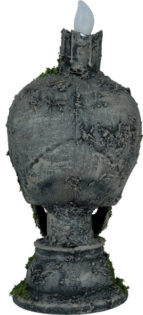 Halloween Kandelaar Doodshoofd Met Kaars 35cm van Fiestas Guirca koop je bij Partywinkel