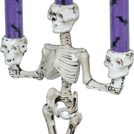 Halloween Kandelaar Skelet Met Licht 35cm van Fiestas Guirca koop je bij Partywinkel
