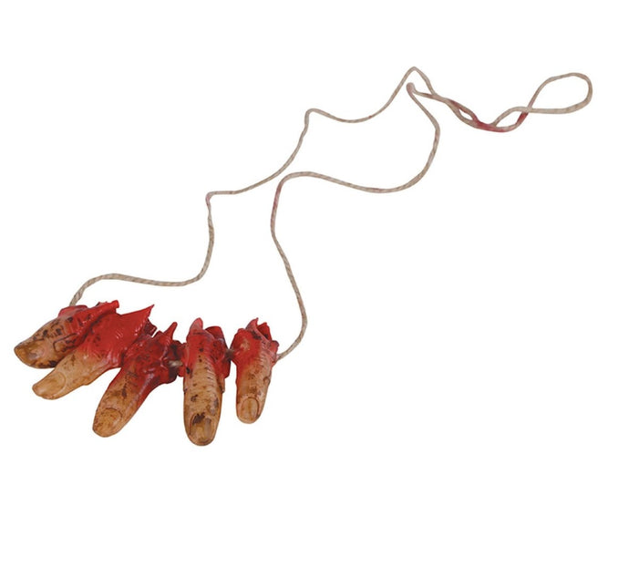 Halloween Ketting Bloederige Vingers van Fiestas Guirca koop je bij Partywinkel